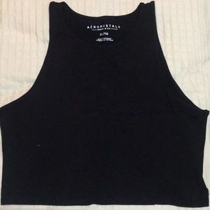 Black Crop Top Tank